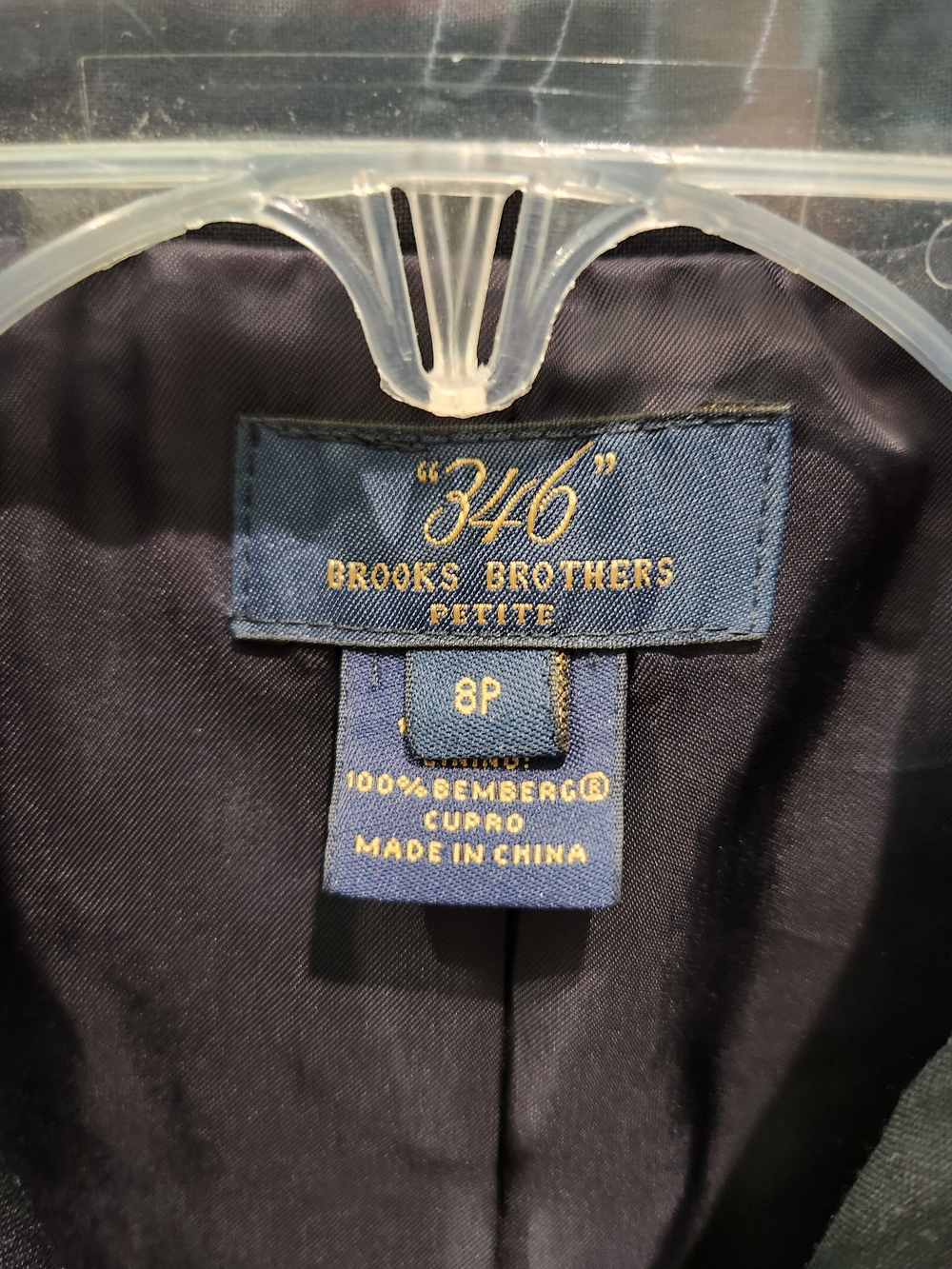 Brooks Brothers "346" Classic Women's Black Blazer with Gold Buttons - Picture 4 of 7